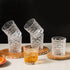 Knitted Transparent Whisky Glass Set of 6, 270 ML